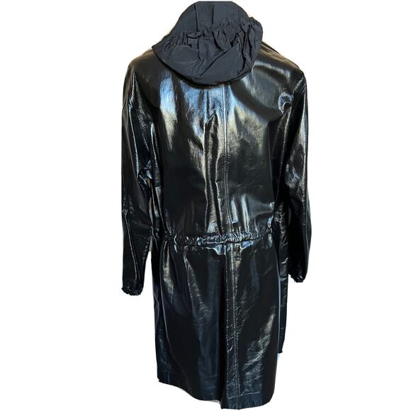 Bottega Veneta Women's Coat in Shiny Leather Black 633444 Small NWT $7500 - Picture 5 of 16
